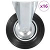 vidaXL 16 pcs Roulettes fixes 200 mm