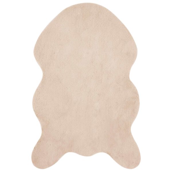 vidaXL Tapis en Fourrure Synth&eacute;tique de Lapin Olite Taupe 50 x 80 cm