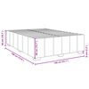 vidaXL Cadre de lit sans matelas marron fonc&eacute; 140x190 cm tissu