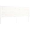 vidaXL Cadre de lit sans matelas blanc 200x200 cm bois massif de pin