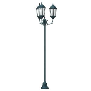 vidaXL Lumi&egrave;re de jardin 57 x 49 x 241 cm Aluminium et verre