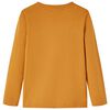 T-shirt enfants &agrave; manches longues ocre fonc&eacute; 116