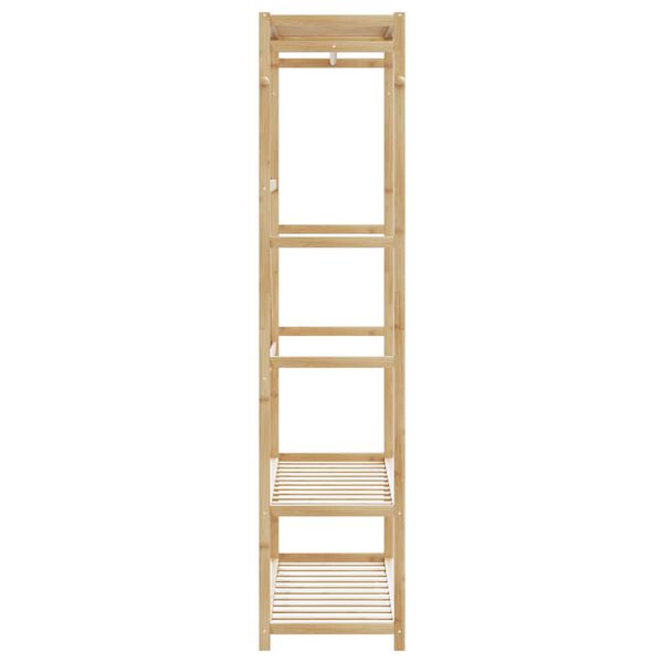 vidaXL Porte-v&ecirc;tement avec &eacute;tag&egrave;res 110x40x175 cm bambou