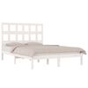 vidaXL Cadre de lit sans matelas blanc 140x200 cm bois de pin massif