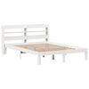 vidaXL Cadre de lit avec t&ecirc;te de lit sans matelas blanc 120x200 cm