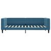 vidaXL Lit de jour avec gigogne sans matelas bleu 90x200 cm