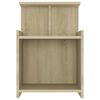 vidaXL Tables de chevet 2 pcs Ch&ecirc;ne sonoma 40x35x60 cm Agglom&eacute;r&eacute;