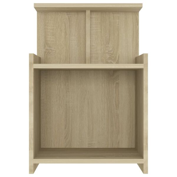 vidaXL Tables de chevet 2 pcs Ch&ecirc;ne sonoma 40x35x60 cm Agglom&eacute;r&eacute;