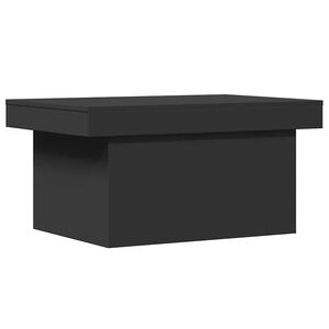 vidaXL Table basse noir 80x55x40 cm bois d'ing&eacute;nierie