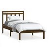 vidaXL Cadre de lit Marron miel Bois de pin massif 90x200 cm