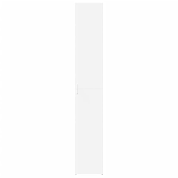 vidaXL Buffet haut blanc 30x42,5x185 cm bois d'ingénierie