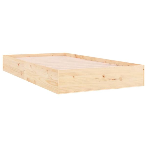 vidaXL Cadre de lit sans matelas bois massif 90x200 cm