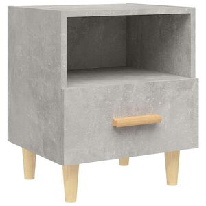 vidaXL Table de chevet Gris b&eacute;ton 40x35x47 cm