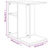 vidaXL Table d'appoint Ch&ecirc;ne sonoma 50x30x50 cm Bois d&rsquo;ing&eacute;nierie
