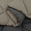 vidaXL Duvet d'&eacute;t&eacute; simple Gris clair et anthracite 220 x 240 cm