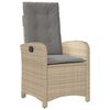 vidaXL Ensemble de salle &agrave; manger pour jardin 5 pcs Beige polyrotin