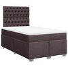 vidaXL Sommier &agrave; lattes de lit avec matelas Marron fonc&eacute; 120x200 cm