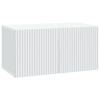 vidaXL Meuble TV mural Blanc 59,5 x 31 x 30 cm Bois d'ing&eacute;nierie