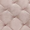 vidaXL Banc Rose Velours et acier inoxydable