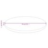 vidaXL Dessus de table rond Marron clair &Oslash;70x1,5 cm Bois ch&ecirc;ne trait&eacute;