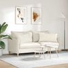 vidaXL Coussins de canap&eacute; 2 pcs Cr&egrave;me 80 x 40 cm