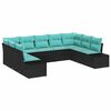 vidaXL Ensemble de canap&eacute; de jardin 9 pc 8-Nombre de places