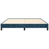vidaXL Cadre de lit sans matelas bleu fonc&eacute; 160x200 cm velours