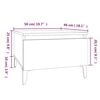 vidaXL Tables d'appoint 2 pcs Blanc 50x46x35 cm Bois d'ing&eacute;nierie