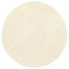 vidaXL Tapis Shaggy &agrave; poils longs NAVARRA cr&egrave;me 100x100 cm polyester