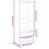 vidaXL Garde-robe gris b&eacute;ton 80x50x200 cm bois d'ing&eacute;nierie