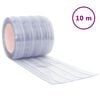 vidaXL Rideau de porte transparent 200 mmx1,6 mm 10 m PVC