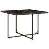 vidaXL Ensemble &agrave; manger de jardin et coussins 9 pcs marron poly rotin
