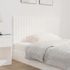 vidaXL T&ecirc;te de lit murale Blanc 127,5x3x60 cm Bois massif de pin