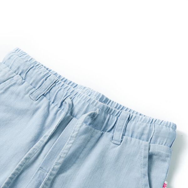 Pantalons pour enfants bleu denim doux 128