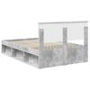 vidaXL Cadre de lit avec t&ecirc;te de lit B&eacute;ton 120 x 190 cm Pin massif