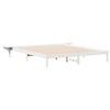 vidaXL Cadre de lit avec tables de chevet Blanc 180 x 220 cm
