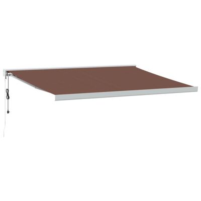 vidaXL Auvent rétractable automatique marron 400x300 cm