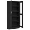 vidaXL Bibliothèque Chêne noir 82,5 x 30,5 x 185 cm Bois d'ingénierie