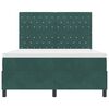 vidaXL Lit &agrave; ressorts avec matelas Vert fonc&eacute; 140 x 200 cm tissu