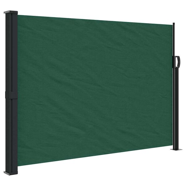 vidaXL Auvent latéral rétractable vert foncé 140x300 cm