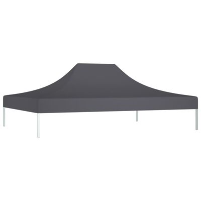 vidaXL Toit de tente de réception 4x3 m Anthracite 270 g/m²