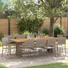 vidaXL Ensemble de salle &agrave; manger pour jardin 11 pcs Gris Poly rotin