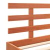 vidaXL Cadre de lit avec t&ecirc;te de lit Brun cire 203.5 x 205.5 x 69.5 cm