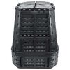 vidaXL Composteur de jardin Noir 93,3x93,3x113 cm 740 L