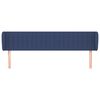 vidaXL T&ecirc;te de lit avec oreilles Bleu 203x23x78/88 cm Tissu