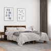 vidaXL Cadre de lit sans matelas ch&ecirc;ne fum&eacute; 120x190 cm