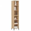 vidaXL Buffet haut Ch&ecirc;ne sonoma 34,5x32,5x180 cm Bois d'ing&eacute;nierie
