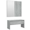 vidaXL Ensemble de meubles de couloir Sonoma gris Bois d'ing&eacute;nierie