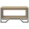 vidaXL Table basse ch&ecirc;ne sonoma 75x51x40 cm bois d'ing&eacute;nierie