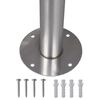 Double bo&icirc;te &agrave; lettre sur support en acier inoxydable